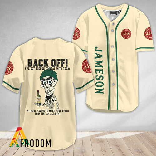 Achmed Back Off With Jameson Baseball Jersey