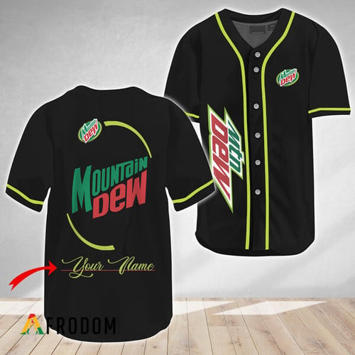 Personalized Mountain Dew Baseball Jersey