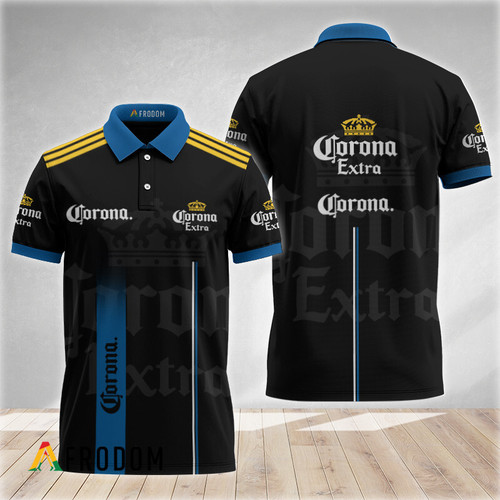Black Esports Inspired Corona Extra Polo Shirt