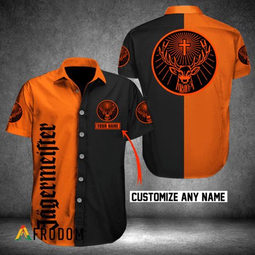 Personalized Multicolor Jagermeister Button Shirt