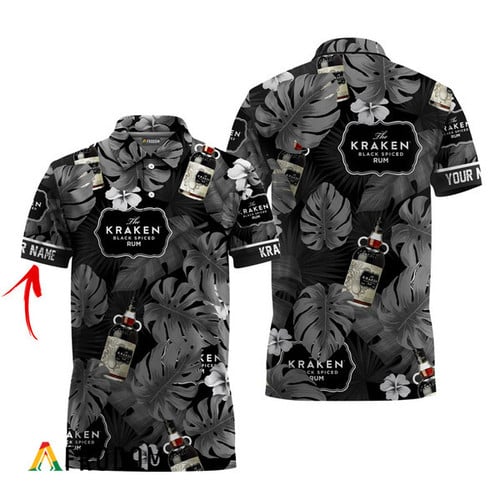 Customized Kraken Rum Tropical Hawaiian Polo Shirt