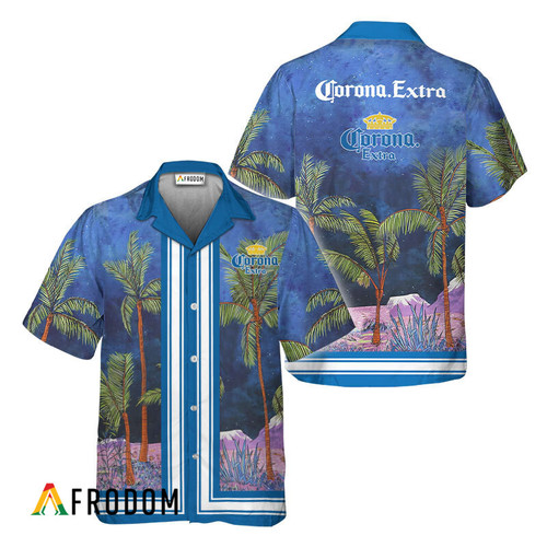 Corona Extra Star Print Bermuda Hawaiian Shirt