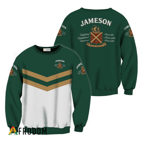 Jameson Irish Whiskey Green Tennis Sweatshirt