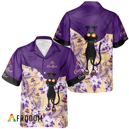 Crown Royal Cool Cat Tropical Hawaiian Shirt