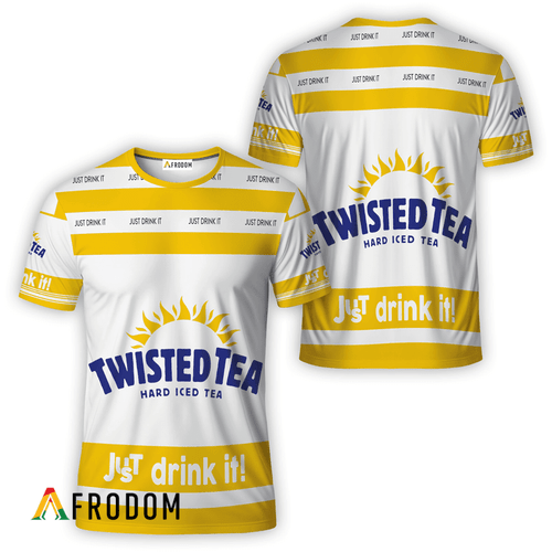 Twisted Tea White Just Drink It T-Shirt