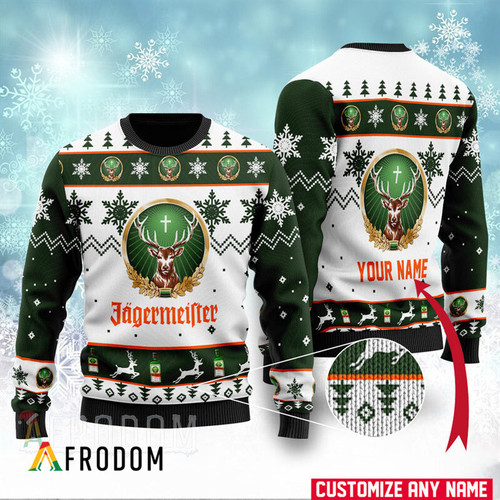 Personalized Jagermeister Christmas Sweater
