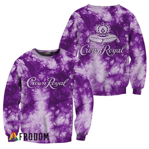 Crown Royal Purple Tie-dye Sweatshirt