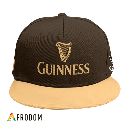 Personalized Guinness Beer Brown and Beige Hip-hop Cap