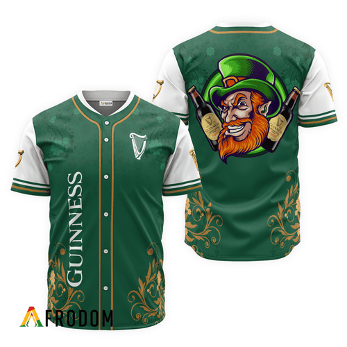 Guinness Beer St. Patrick's Day Leprechaun Baseball Jersey