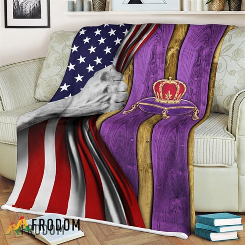 USA Flag Crown Royal Quilt
