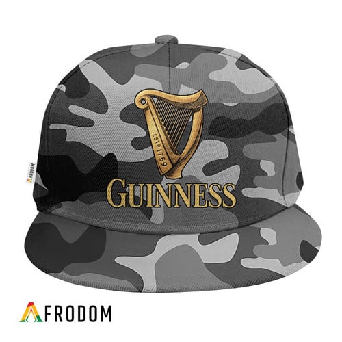 Personalized Guinness Beer Grey Camouflage Cap