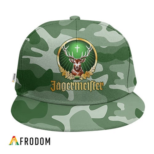 Personalized Jagermeister Green Camouflage Cap