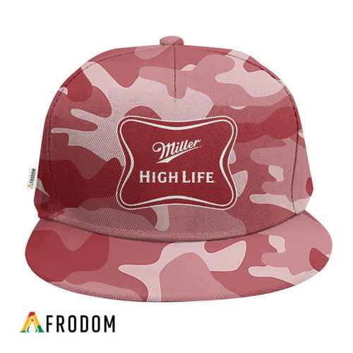 Personalized Miller High Life Red Camouflage Cap