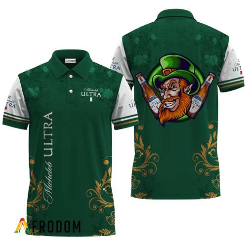 Michelob ULTRA St. Patrick's Day Leprechaun Polo Shirt