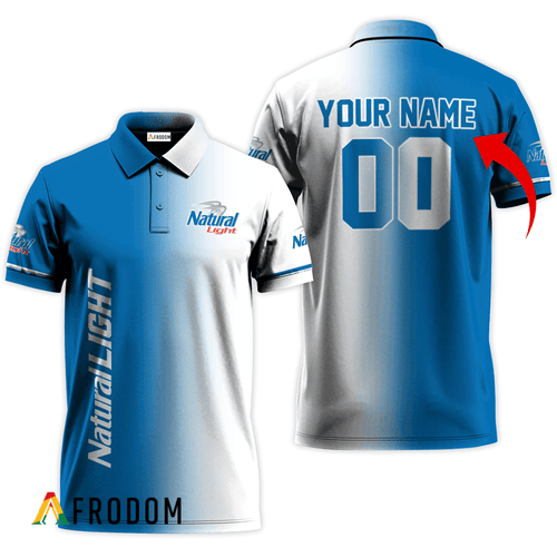 Personalized Gradient Natural Light Polo Shirt