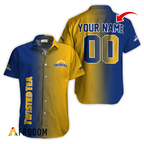 Personalized Gradient Twisted Tea Button Shirt