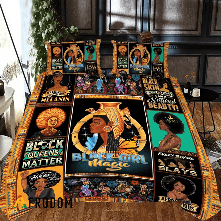 Black Queen Matter Bedding Set