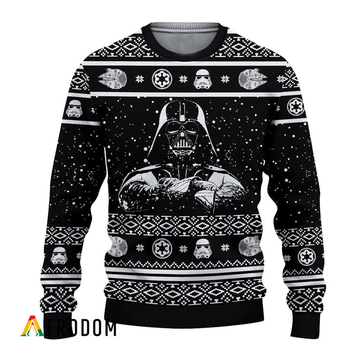Darth Vader Black Ugly Christmas Sweater