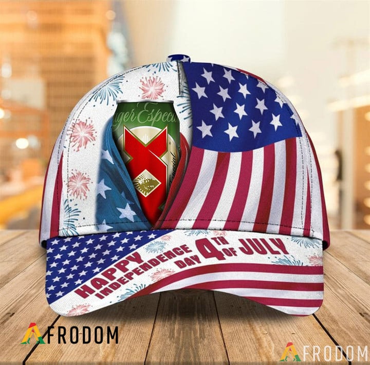 Happy Independence USA Flag Dos Equis Cap