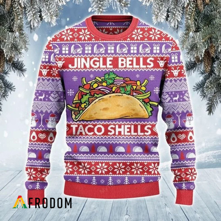 Jingle Bells Taco Shells Christmas Sweater