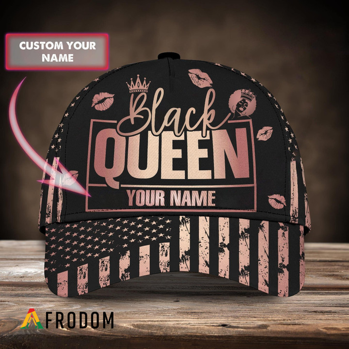 Personalized Black Queen Twill Cap