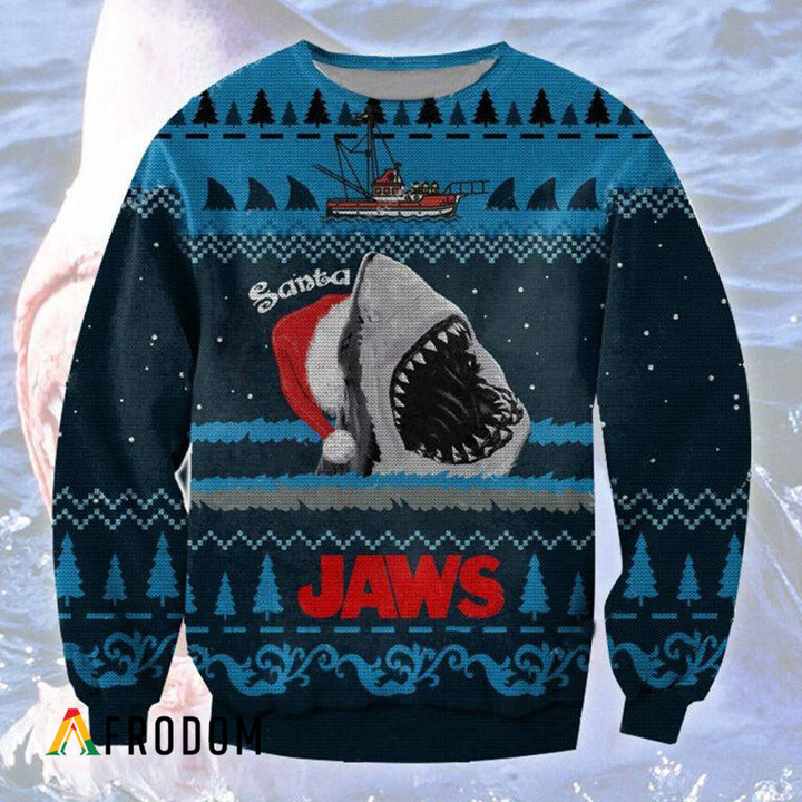 Santa Jaws Christmas Sweater