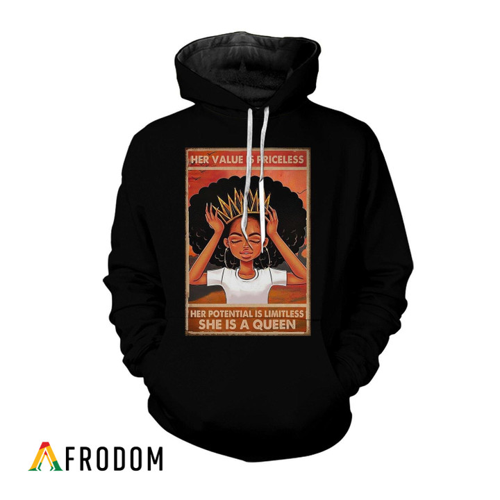 She Is A Black Queen Hoodie