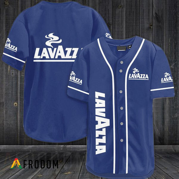 Blue Lavazza Coffee Baseball Jersey