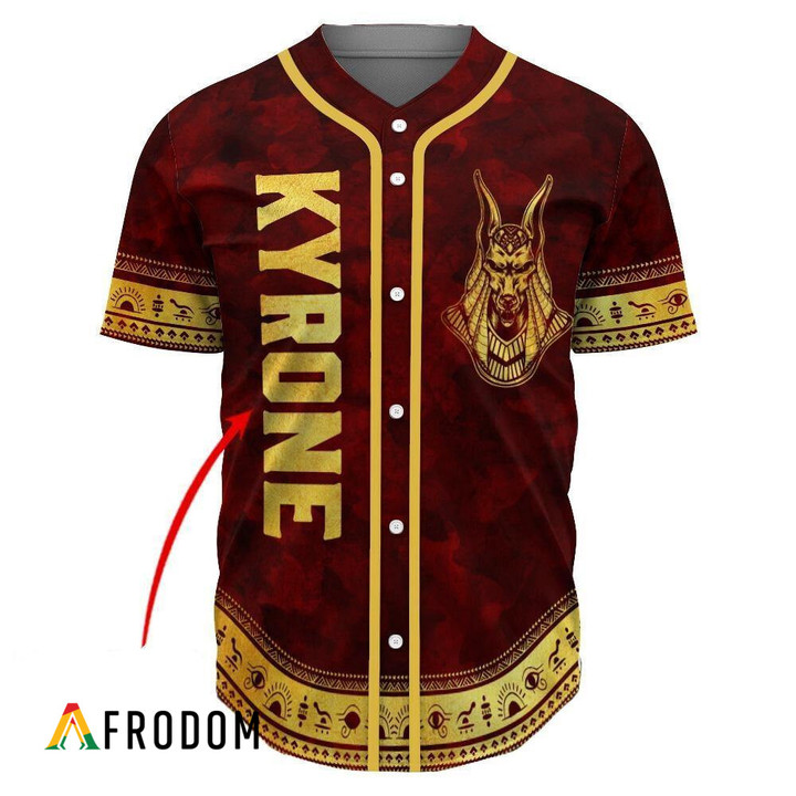 Personalized Anubis Pattern Jersey Shirt