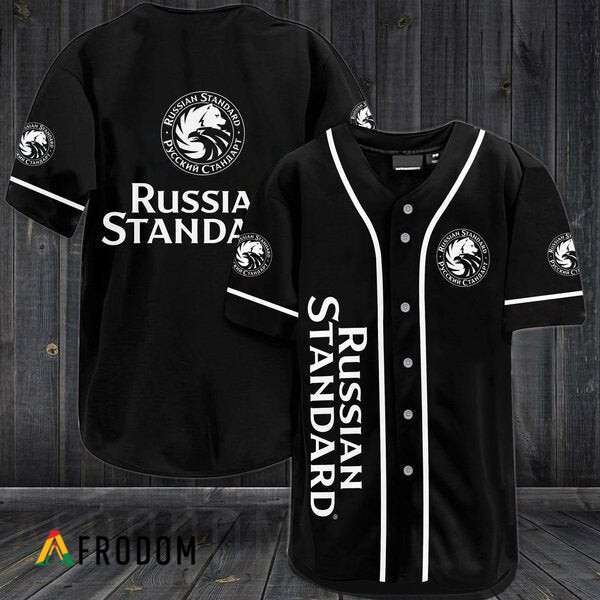 Black Russian Standard Vodka Baseball Jersey