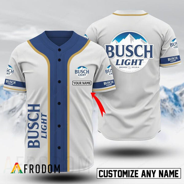 Personalized Basic Busch Light Baseball Jersey