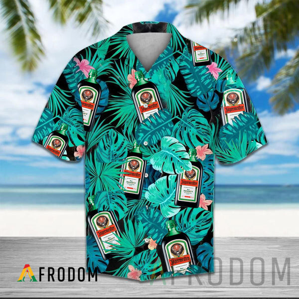 Green Tropical Palm Jagermeister Hawaii Shirt