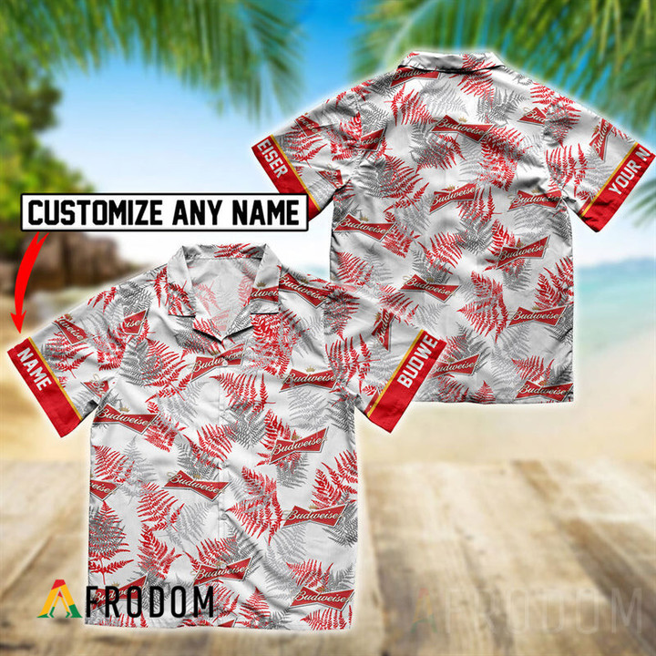 Personalized Tropical Budweiser Hawaiian Shirt