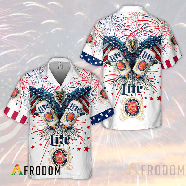Independence Day Eagle Miller Lite Hawaii Shirt