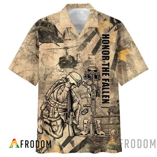 Vintage Honor The Fallen Veteran Hawaii Shirt