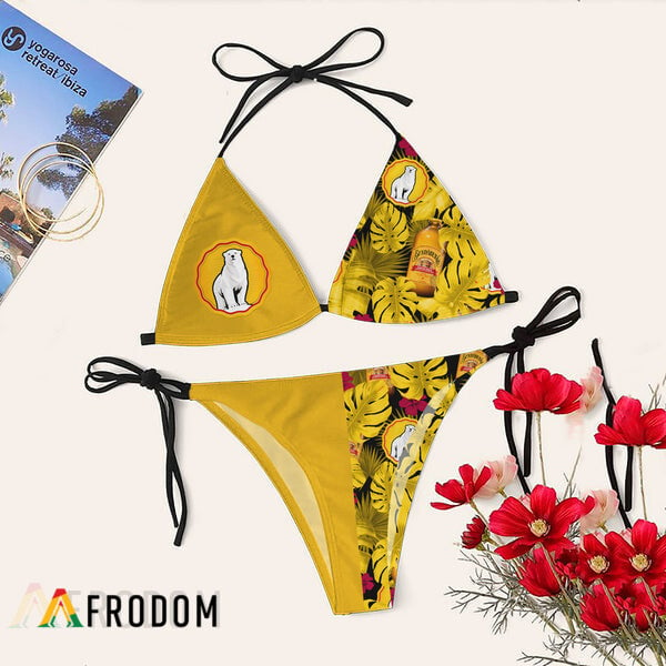 Tropical Floral Bundaberg Rum Bikini Set Swimsuit Jumpsuit Beach