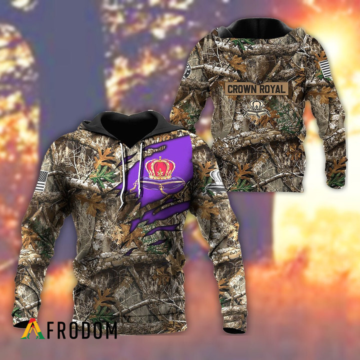 Deer Hunting Crown Royal Hoodie