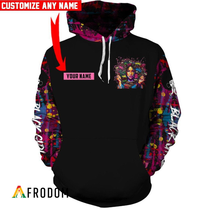 Personalized Black Beautiful Women All-Over Printed Hoodie