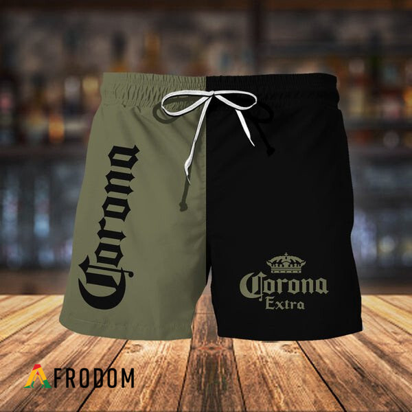 Basic Corona Beer Hawaiian Shorts