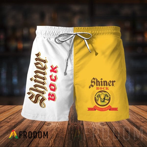 Vintage Shiner Bock Beer Hawaiian Shorts