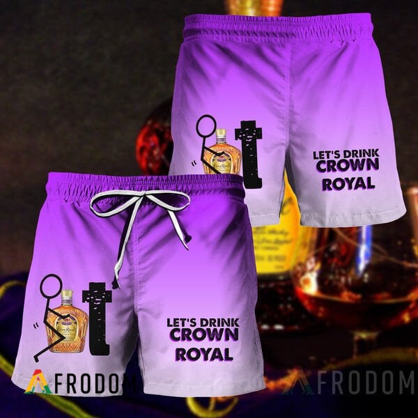 Let's Drink Crown Royal Hawaiian Shorts