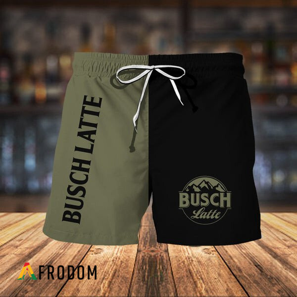 Basic Busch Latte Beer Hawaiian Shorts