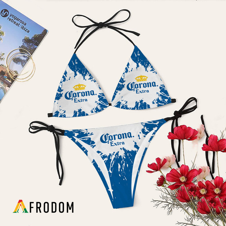 Tie Dye Corona Extra Bikini Set Swimsuit Jumpsuit Beach