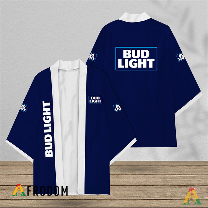 Summer Blue Bud Light Beer Kimono