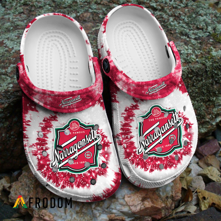 Classic Tie Dye Graphic Narragansett Beer Classic Clogs