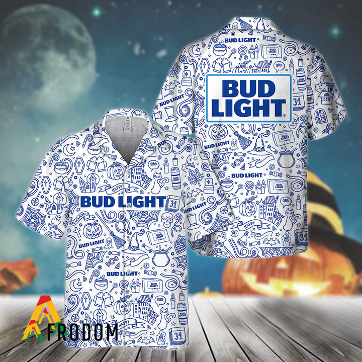 Doodle Art Bud Light Hawaiian Shirt
