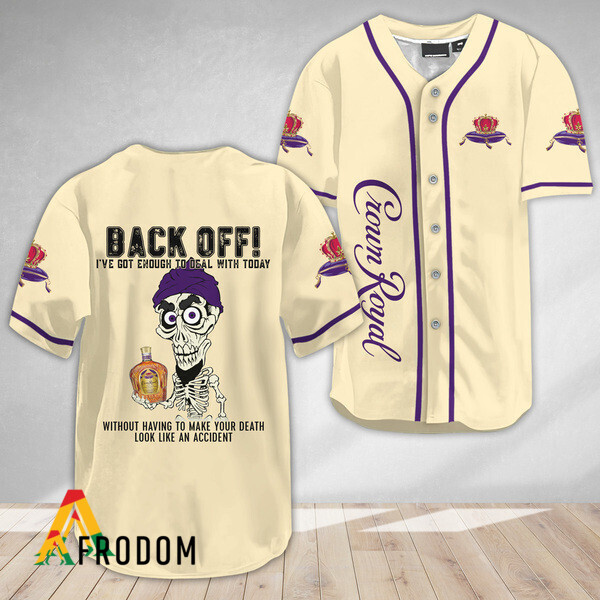 Achmed Back Off with Crown Royal Baseball Jersey