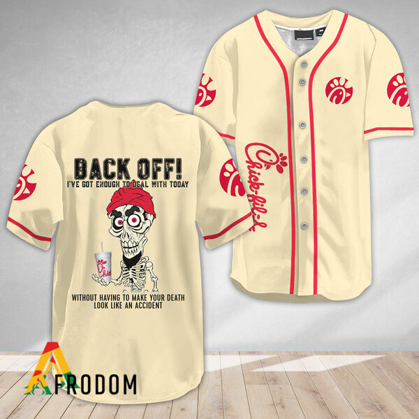 Achmed Back Off With Chick Fil A Baseball Jersey