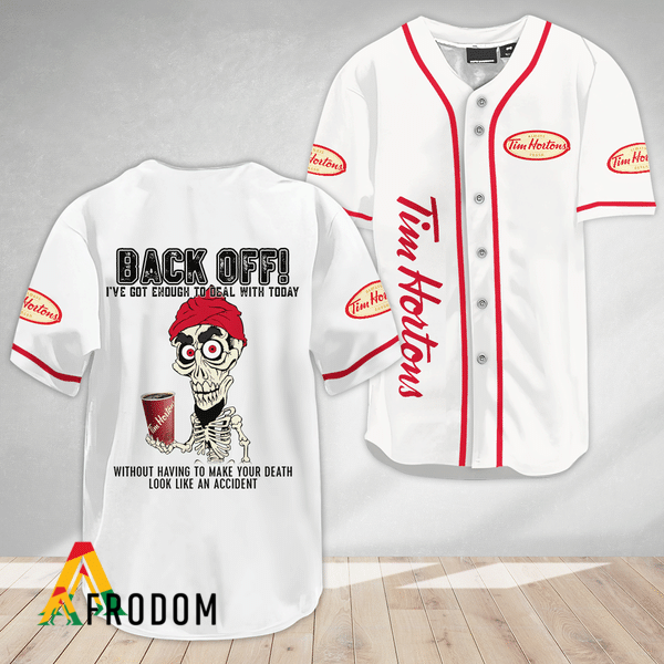 Achmed Back Off With Tim Hortons Baseball Jersey