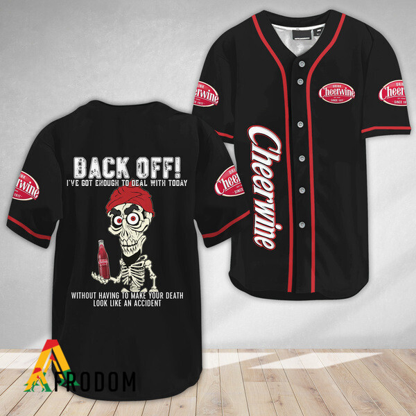 Achmed Back Off With Cheerwine Baseball Jersey